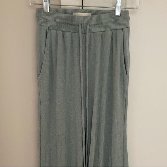 Anthropologie Light Blue Lounge Pants, Elastic Waist Straight Leg Lightweight - Picture 4 of 10